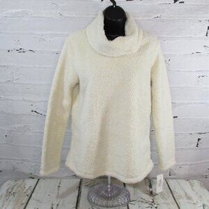 Style & Co Petites Sherpa Cowl Neck Pull Over Sweater